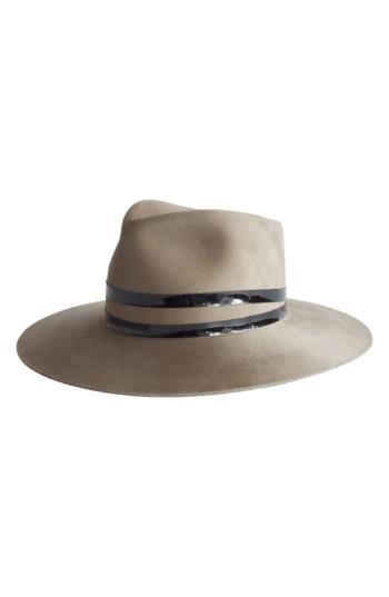 Women's Janessa Leone Addison Wool Hat - Beige