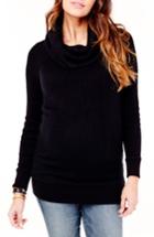 Women's Ingrid & Isabel Cowl Neck Maternity Sweater - Black