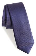Men's Calibrate Pop Dot Silk Skinny Tie, Size - Purple