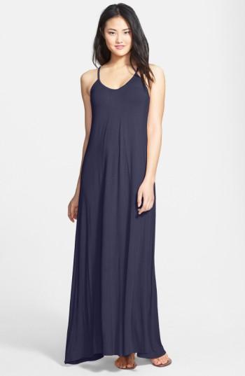 Petite Women's Loveappella Maxi Dress P - Blue
