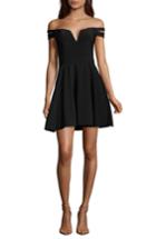 Women's Xscape Off The Shoulder Double Strap Party Dress