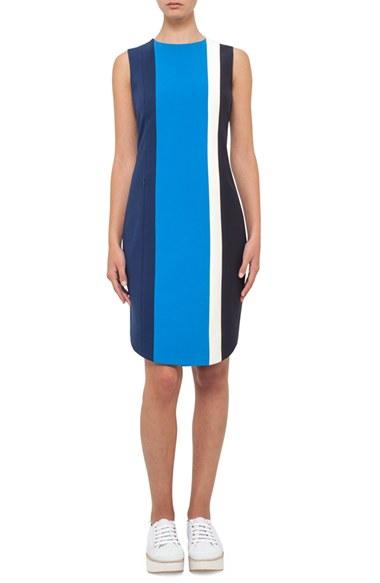 Women's Akris Punto Colorblock Stripe Jersey Dress
