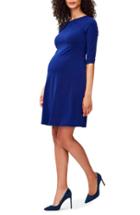 Women's Leota 'simone' Empire Waist Jersey Maternity Dress - Blue