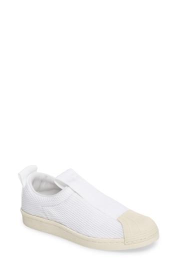 Women's Adidas Superstar Slip-on Sneaker .5 Women's / 4.5 Men's M - White