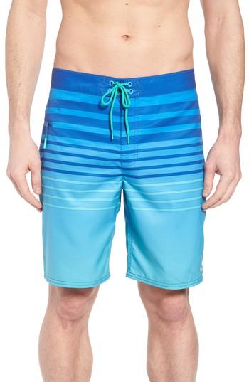 Men's Vineyard Vines Surflodge Stripe Board Shorts - Green