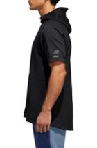 Men's Adidas Sqd Short Sleeve Hoodie, Size - Black
