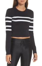 Women's Vince Camuto Mix Media Ruffle Sleeve Sweatshirt - Grey