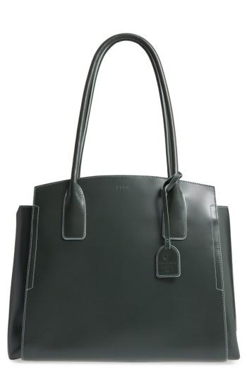 Lodis Zola Leather Tote - Green