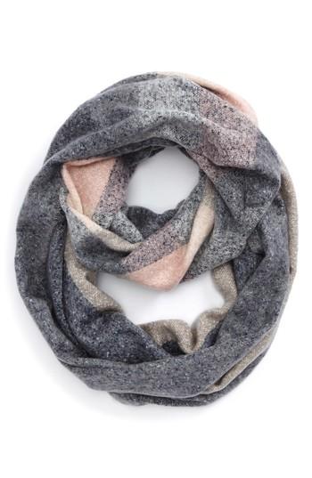 Women's Bp. Plaid Boucle Infinity Scarf