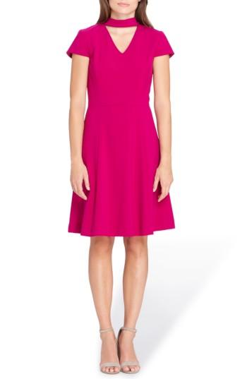 Women's Tahari Choker Fit & Flare Dress