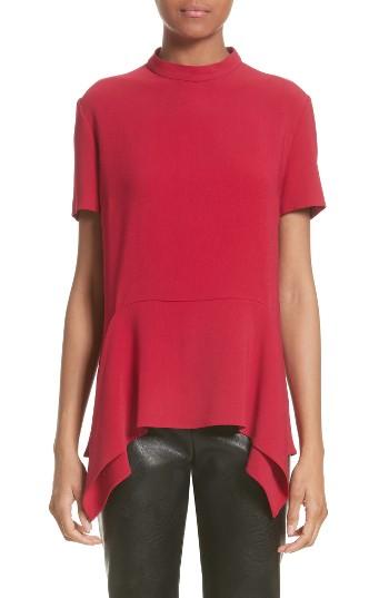 Women's Stella Mccartney Ruffle Hem Top Us / 38 It - Pink