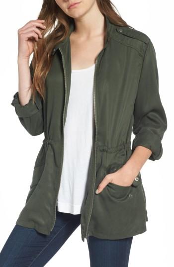 Women's Cupcakes And Cashmere Belize Utility Jacket, Size - Green
