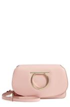 Salvatore Ferragamo Mini Vela Leather Crossbody Bag - Pink