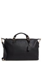 Sole Society Grant Faux Leather Weekend Bag - Black