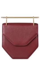 M2malletier Amor Fati Calfskin Leather Shoulder Bag - Red