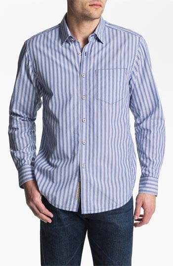 Tommy Bahama Denim 'stripe Tease' Sport Shirt