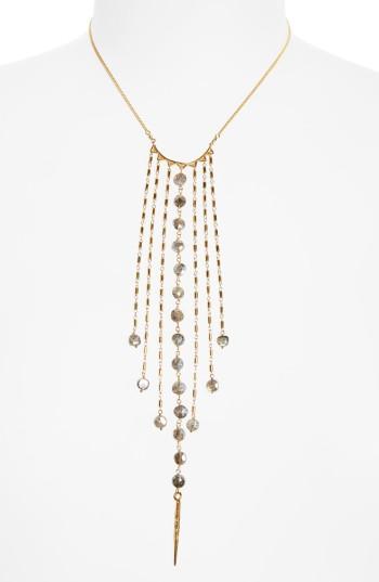 Women's Chan Luu Mystic Labradorite Fringe Necklace