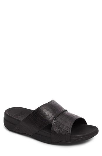 Men's Fitflop Bando Slide Sandal M - Black