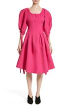 Women's Rejina Pyo Greta Puff Sleeve Crepe Fit & Flare Dress Us / 6 Uk - Pink