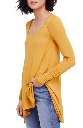 Women's Free People January Tee - Yellow