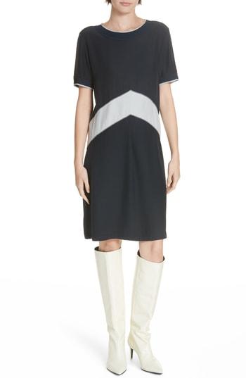 Women's Rag & Bone Hannah Chevron Stripe Silk Shift Dress