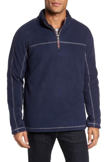 Men's True Grit Bonded Polar Fleece Lined Pullover, Size - Blue