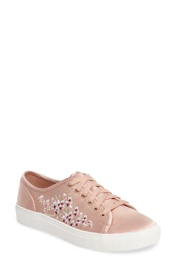 Women's Topshop Cupid Embroidered Sneaker .5us / 36eu - Pink