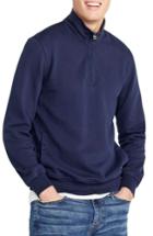 Men's J.crew Half Zip French Terry Sweatshirt - Blue