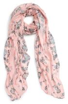 Women's Hinge Kaleidoscope Bloom Lace Inset Scarf, Size - Pink