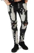 Men's Topman Bleached Ripped Stretch Skinny Fit Jeans
