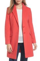 Women's Charles Gray London Wool Blend College Coat - Coral