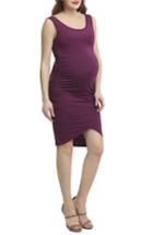 Women's Kimi And Kai Stefanie Tulip Hem Body-con Maternity Dress - Purple