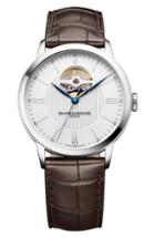 Men's Baume & Mercier Mechanical Leather Strap Watch, 40mm