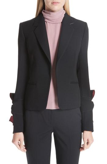 Women's Roksanda Bow Sleeve Blazer Us / 8 Uk - Black