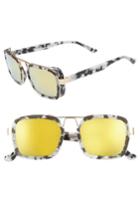 Women's Maho Diamondhead 50mm Polarized Square Sunglasses - Marble Tortoise