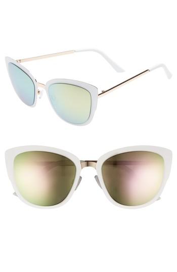 Women's Bp. 59mm Cat Eye Sunglasses - Gold/ White