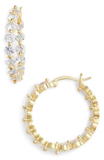 Women's Nina Medium Cubic Zirconia Hoop Earrings