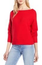 Women's Halogen Drop Shoulder Sweater - Red