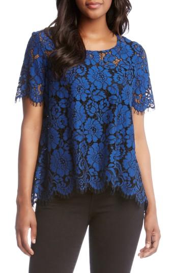Women's Karen Kane Flare Sleeve Lace Top - Yellow
