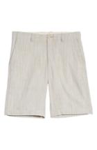 Men's Tommy Bahama Harbor Herringbone Linen Blend Shorts - Brown