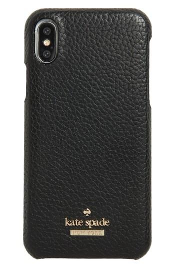 Kate Spade New York Pebbled Leather Iphone X Case - Black
