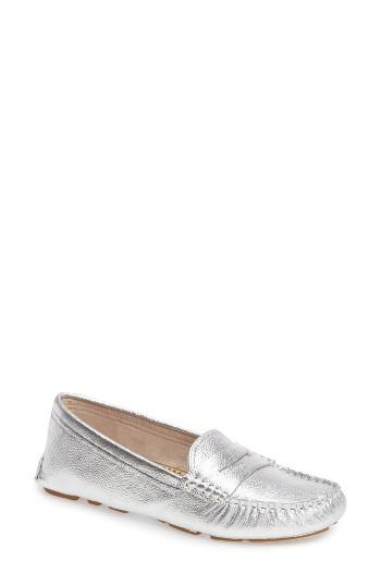 Women's Sam Edelman Filly Moc Toe Loafer .5 M - Metallic