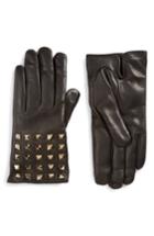 Women's Valentino Garavani Rockstud Leather Gloves