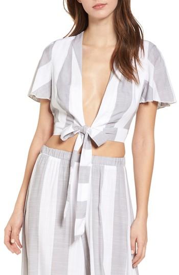 Women's Show Me Your Mumu Arie Crop Top - Grey
