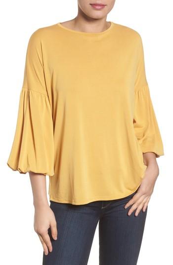 Women's Caslon Blouson Sleeve Tee - Yellow