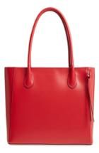 Lodis Cecily Rfid Leather Tote - Red