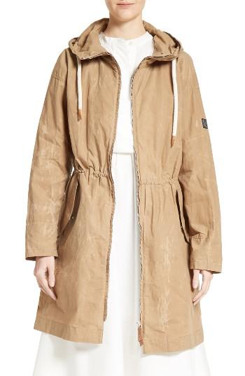 Women's Belstaff Rivingten Waxed Parka Us / 40 It - Green