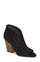 Women's Vince Camuto Kainan Open Toe Bootie .5 M - Black