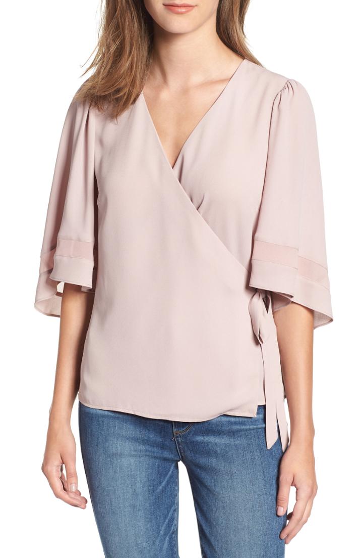Women's Chelsea28 Wrap Top, Size - Pink
