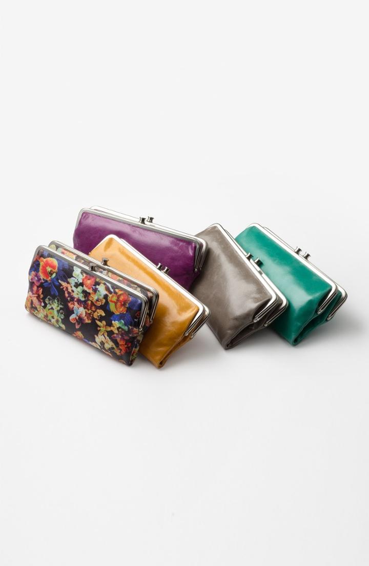 Women's Hobo Lauren Double Frame Clutch - Orange